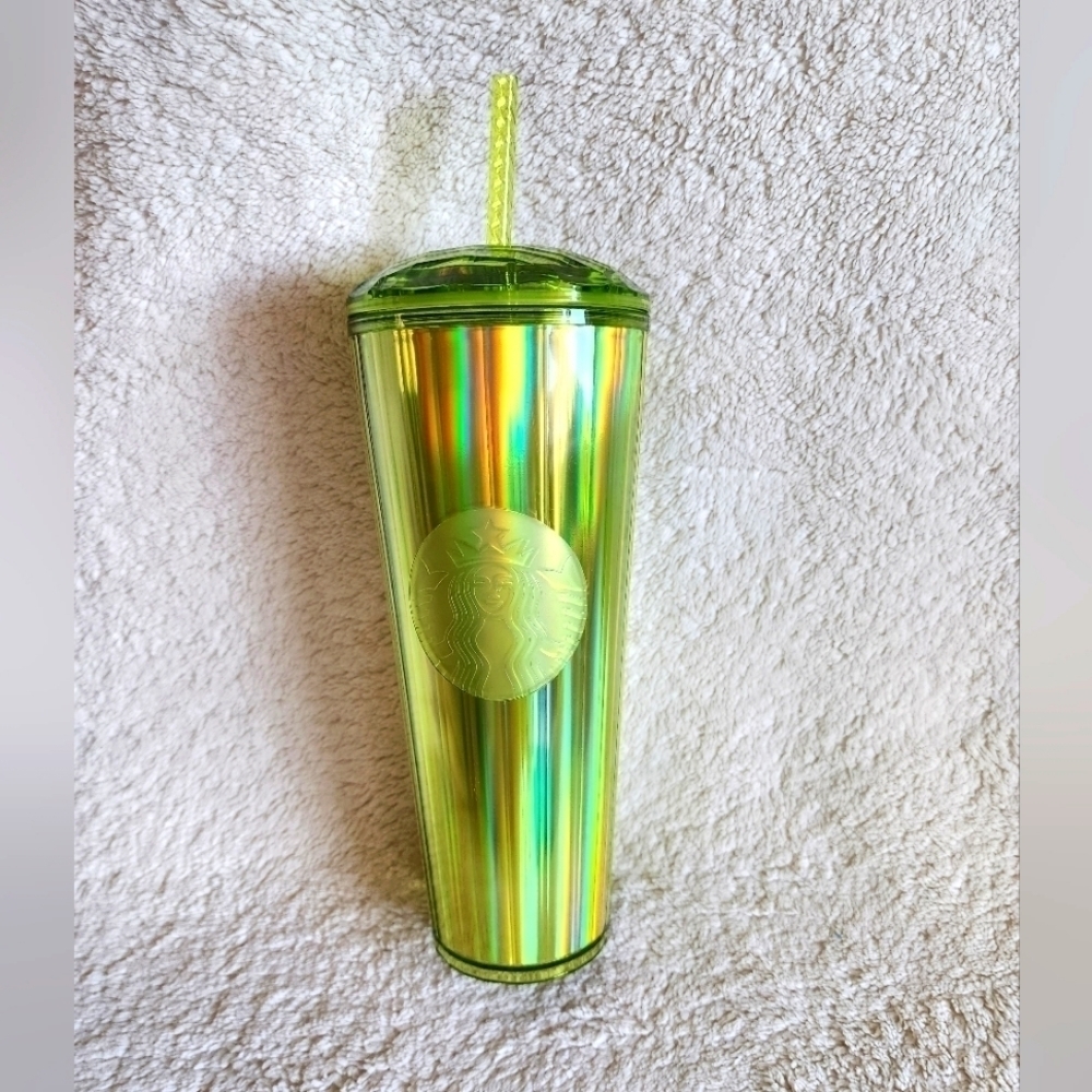 NEW Starbucks 2023 Lime Kaleidoscope Dome Venti 24 ozCold Cup Tumbler